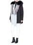 Figure View - Click To Enlarge - MR & MRS ITALY - Raccoon fur trim canvas parka