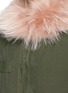 Detail View - Click To Enlarge - MR & MRS ITALY - Raccoon hood fox fur mini parka