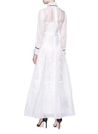 Figure View - Click To Enlarge - 68244 - 'Imperium' ribbon embroidered silk organza maxi dress