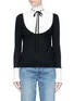 Main View - Click To Enlarge - 68244 - 'Sigmund' colourblock pleated bib wool sweater