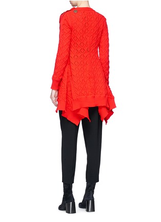 Back View - Click To Enlarge - SONIA RYKIEL - 'Aran' flared cable knit sweater