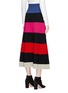 Back View - Click To Enlarge - SONIA RYKIEL - Striped wool-blend mixed knit midi skirt