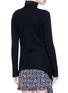 Back View - Click To Enlarge - SONIA RYKIEL - Curved placket cashmere cardigan