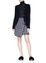 Figure View - Click To Enlarge - SONIA RYKIEL - Curved placket cashmere cardigan