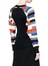 Back View - Click To Enlarge - SONIA RYKIEL - Stripe split sleeve convertible swool sweater