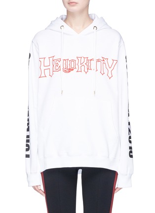 Main View - Click To Enlarge - GCDS - 'Hello Kitty Rock' print hoodie