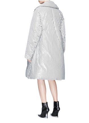 Back View - Click To Enlarge - DAWEI - Stripe down puffer coat