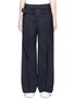 Main View - Click To Enlarge - SHUSHU/TONG - Belted wide leg wool-blend suiting pants