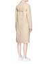 Back View - Click To Enlarge - SHUSHU/TONG - Belted chest canvas long coat