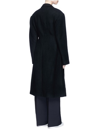 Back View - Click To Enlarge - SHUSHU/TONG - Oversized melton long coat