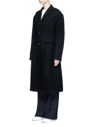 Front View - Click To Enlarge - SHUSHU/TONG - Oversized melton long coat
