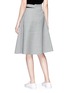 Figure View - Click To Enlarge - SHUSHU/TONG - Pleated wool houndstooth mock wrap skirt