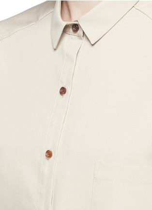 Detail View - Click To Enlarge - SHUSHU/TONG - Cocoon sleeve canvas shirt