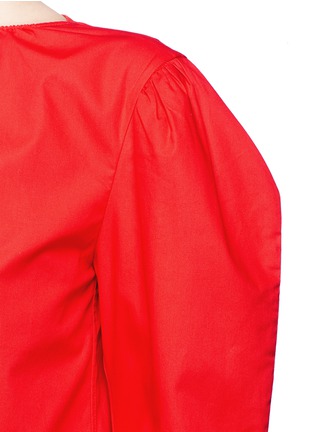 Detail View - Click To Enlarge - SHUSHU/TONG - Cocoon sleeve poplin top