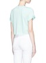 Back View - Click To Enlarge - TOPSHOP - Rolled edge cropped T-shirt