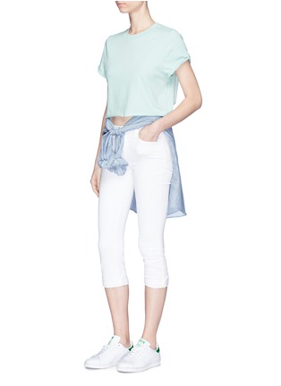 Figure View - Click To Enlarge - TOPSHOP - Rolled edge cropped T-shirt