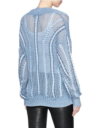 Figure View - Click To Enlarge - RAG & BONE - 'Lucie' oversized mixed knit sweater
