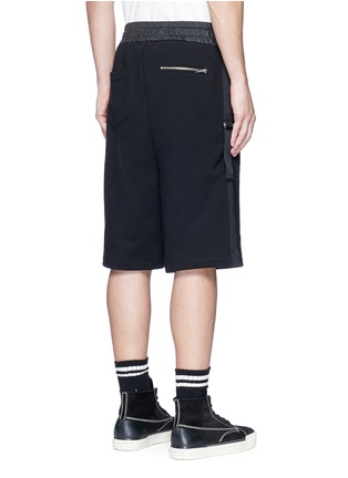 Back View - Click To Enlarge - PUBLIC SCHOOL - 'Durero' buckle outseam sweat shorts