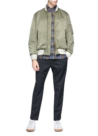 Figure View - Click To Enlarge - PUBLIC SCHOOL - Check plaid twill shirt