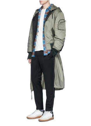 Figure View - Click To Enlarge - PUBLIC SCHOOL - Extended hem padded bomber jacket