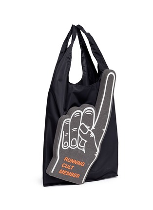 Detail View - Click To Enlarge - SATISFY - Detachable foam hand tote bag