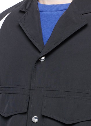 Detail View - Click To Enlarge - TIM COPPENS - Stripe trim coach jacket