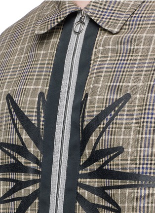 Detail View - Click To Enlarge - TIM COPPENS - Check plaid virgin wool coach jacket