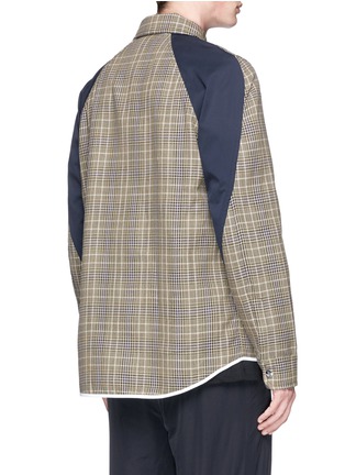 Back View - Click To Enlarge - TIM COPPENS - Check plaid virgin wool coach jacket