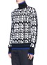 Front View - Click To Enlarge - TIM COPPENS - 'Acid' jacquard wool turtleneck sweater