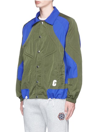 Front View - Click To Enlarge - TIM COPPENS - Colourblock coach jacket