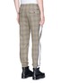 Back View - Click To Enlarge - TIM COPPENS - Check plaid virgin wool jogging pants