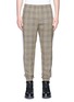 Main View - Click To Enlarge - TIM COPPENS - Check plaid virgin wool jogging pants