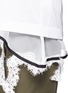 Detail View - Click To Enlarge - SACAI - Floral lace trim chiffon underlay tank top
