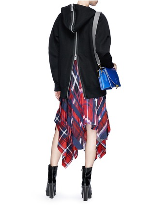 Figure View - Click To Enlarge - SACAI - Zip back oversized hoodie