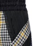 Detail View - Click To Enlarge - SACAI - Elastic waist pleated chiffon wool houndstooth skirt