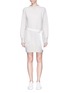 Main View - Click To Enlarge - SACAI - Open back belted sweatshirt dress