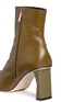 Detail View - Click To Enlarge - TIBI - 'Alexis' geometric heel leather ankle boots