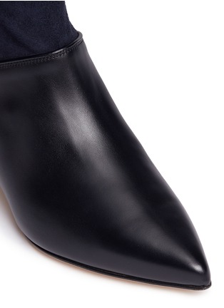 Detail View - Click To Enlarge - TIBI - 'Jean' colourblock leather suede ankle boots