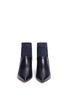 Front View - Click To Enlarge - TIBI - 'Jean' colourblock leather suede ankle boots