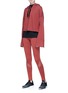 Figure View - Click To Enlarge - ALALA - 'Stance' flared sleeve cropped hoodie