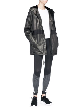 Figure View - Click To Enlarge - ALALA - 'Klein' faux fur lining hooded jacket