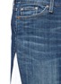 Detail View - Click To Enlarge - VINTI ANDREWS - Remake track jacket denim maxi skirt