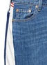 Detail View - Click To Enlarge - VINTI ANDREWS - Remake track jacket panel denim skirt