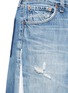 Detail View - Click To Enlarge - VINTI ANDREWS - Remake track jacket maxi denim skirt