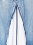 Detail View - Click To Enlarge - VINTI ANDREWS - Remake track jacket maxi denim skirt