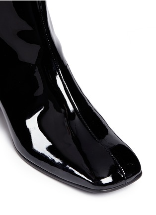 Detail View - Click To Enlarge - YUUL YIE - Ring charm patent leather ankle boots