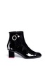 Main View - Click To Enlarge - YUUL YIE - Ring charm patent leather ankle boots