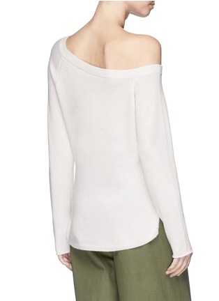 Back View - Click To Enlarge - JAMES PERSE - One-shoulder cashmere sweater