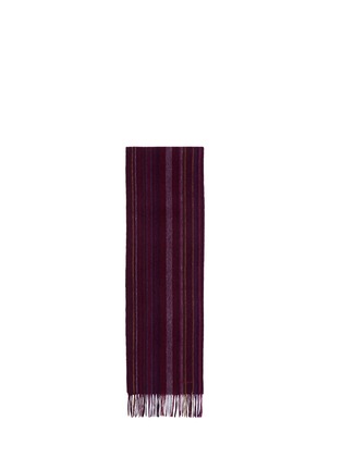 Main View - Click To Enlarge - PAUL SMITH - Stripe wool twill scarf
