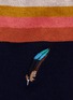 Detail View - Click To Enlarge - PAUL SMITH - Feather embroidered stripe socks